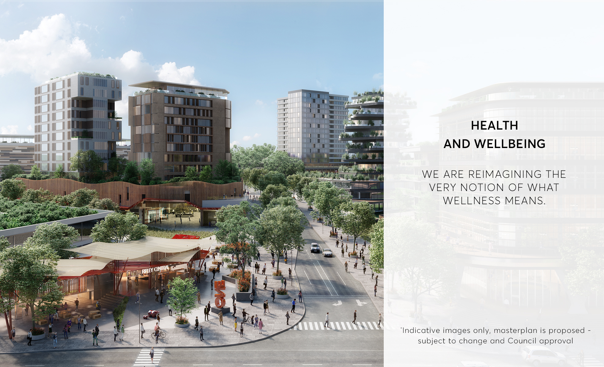 Health And Wellbeing - Ripley Town Centre - Artist Impression (subject to change and Council approval)
